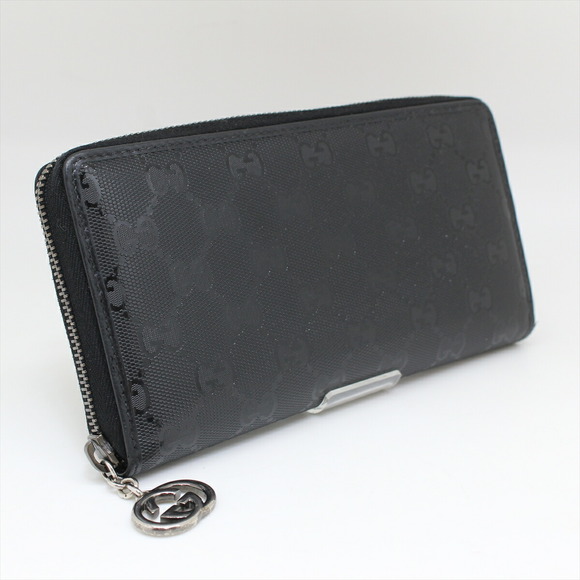 Gucci GG Implement Leather Round Zipper Wallet Black - Picture 3 of 12